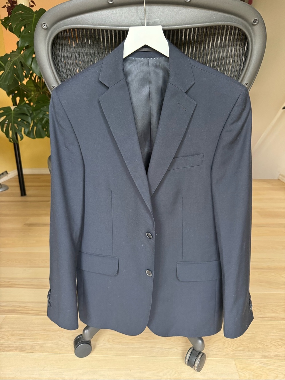 Giorgio Armani Dark Black Two-Button Sport Coat